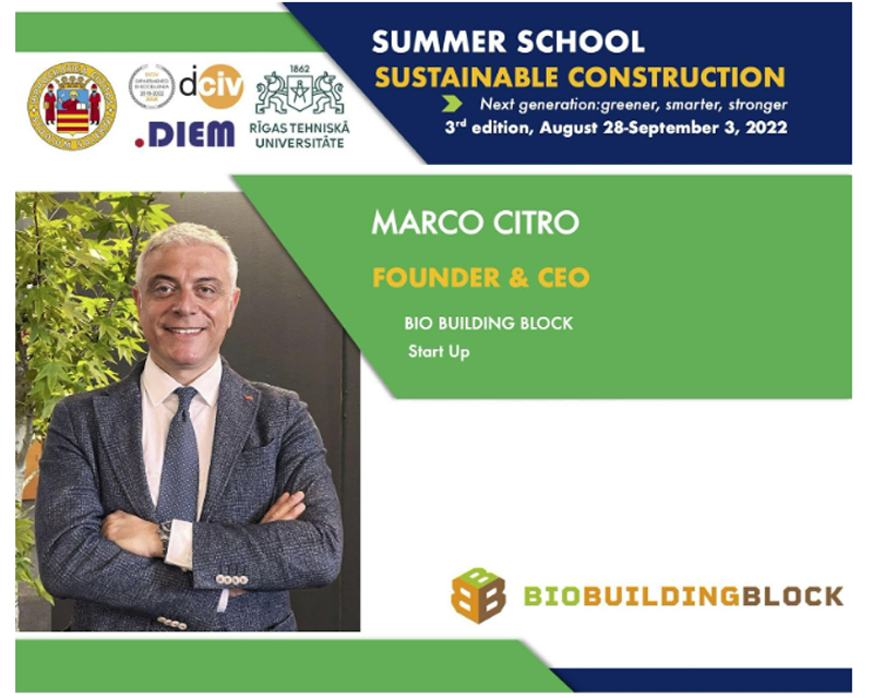 Partecipazione al Summer School Sustainable Construction